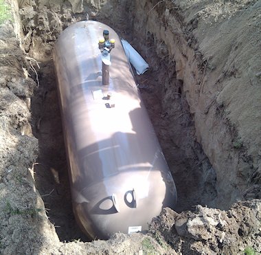 underground propane tank