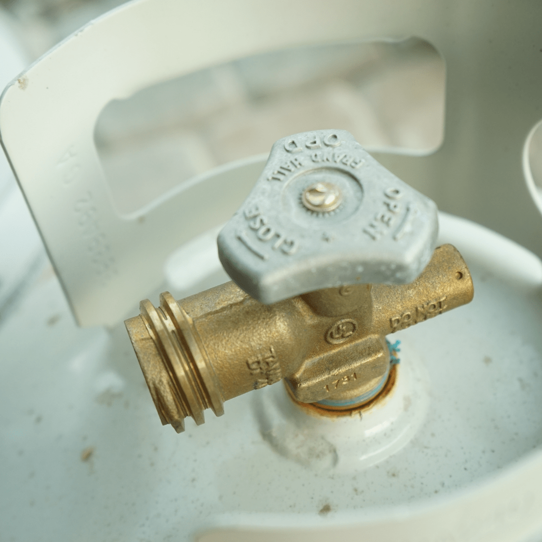 How do you repair a leaking propane tank?