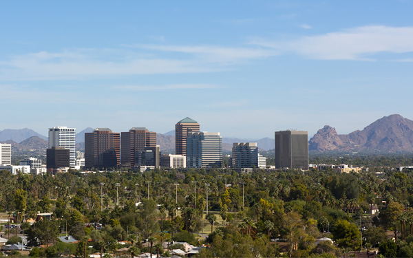Clear day in Phoenix AZ